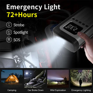 Démarreur de voiture portable, batterie externe, mini booster de batterie d'urgence avec lumière LED pour assistance routière - Product Image 5