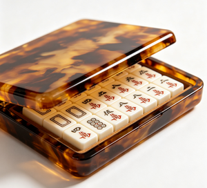 Étui de transport portable en acrylique pour Mahjong, boîte de rangement transparente pour protéger les tuiles de jeu, organisateur de tuiles de Rummy - Product Image 5