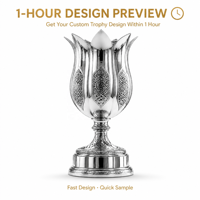 Coupe de trophée en argent sur mesure pour les récompenses sportives de championnat, fournisseur de trophées en métal personnalisés, trophée cadeau, design de luxe haut de gamme