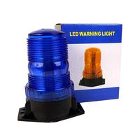 Nueva luz giratoria LED DC12/24V para camión, carretilla elevadora, montada en el techo, luz LED ámbar para camión volquete para remolque con perno