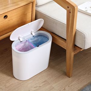 <span class=keywords><strong>Cubo</strong></span> de <span class=keywords><strong>basura</strong></span> inteligente para el hogar, tapa plana, tipo de prensa extraíble, Sensor, cocina, baño, <span class=keywords><strong>cubo</strong></span> de <span class=keywords><strong>basura</strong></span> - Product Image 1