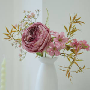 Yeni yapay çiçek el yazısı gül fabrika toptan yapay çiçek yapay çiçek düğün ev dekorasyonu gelin Holding çiçek - Product Image 3