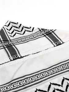 Hijab Palestino Kafiyah de Alta Calidad para Hombre, Estilo Tradicional de Dubái y Arabia Saudita, con Hijab a Juego - Product Image 5