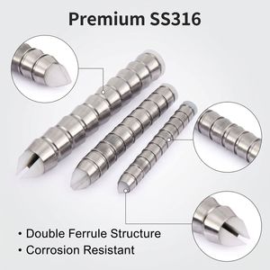 Embout de <span class=keywords><strong>compression</strong></span> industriel, embout avant-arrière en acier inoxydable, double étanchéité anti-fuite pour conduite hydraulique et pneumatique - Product Image 4