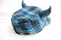 Casquette de baseball unisexe en tissu Oxford 100 % coton, respirante et imperméable, motif petit diable à carreaux de dessin animé mignon, personnalisable, avec lettres