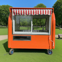 Kiosque mobile de vente de boissons froides, de bubble tea, de glaces, de café, de churros en Espagne, chariot de café mobile