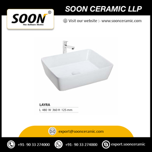 Fregadero de Cocina de Cerámica de Estilo Lujoso y Popular, con Acabado Pulido, Capacidad de 9L, Lavabo de Encimera para Lavarse las Manos - Product Image 2