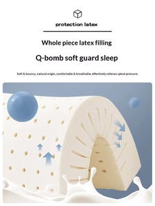 Cubrecolchón <span class=keywords><strong>de</strong></span> Látex Suave y Cómodo para el Hogar, Dormitorio, Habitación <span class=keywords><strong>de</strong></span> Invitados, Alivio <span class=keywords><strong>de</strong></span> Presión, Mejora del Sueño - Product Image 3