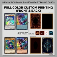 Cartes à collectionner holographiques personnalisées en gros, effet étoile scintillante, impression laser premium pour jeux TCG, fabricant direct d'usine