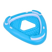 Chaises longues gonflables de luxe pour piscine, 3 places, en PVC 0,3 mm, avec couleur et taille personnalisées