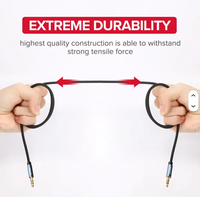 Cable de Audio UGREEN AV119 Macho a Macho de 1 Metro, Cable Auxiliar de 3.5mm a 3.5mm, Cable de Audio Auxiliar Macho a Macho, Cable Auxiliar Estéreo de PVC