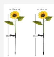 Lampes solaires décoratives en forme de tournesol pour jardin, lampes solaires à fleurs pour extérieur, étanches, pour la cour, le patio, la pelouse