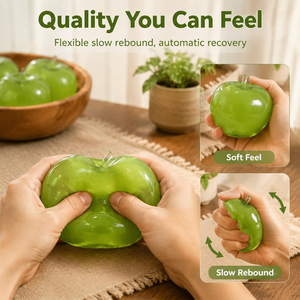 Jouets Squishies Géants en Forme de Pomme Rose, Bleu, Vert, Réalistes, à Remontée Lente, <span class=keywords><strong>Anti</strong></span>-<span class=keywords><strong>Stress</strong></span>, à Presser, pour la Décompression - Product Image 3