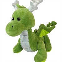 Angles brillants Dragon peluche jouet balançant peluche poupée PP coton remplissage pour cadeau d'anniversaire bébé soulagement du Stress lavé