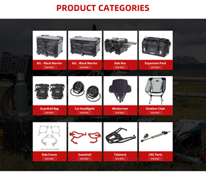 Vente directe usine – Supports d'extension de top-case moto durables en acier argenté – Porte-bagages arrière universel pour moto - Product Image 6