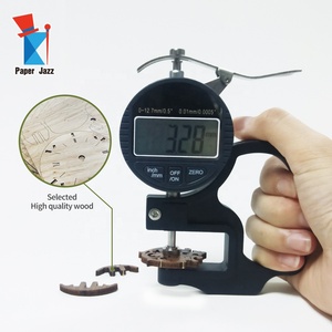 Decoración de casa de corte láser clásica campanario DIY forma 3D de escritorio de madera reloj de rompecabezas para adultos para los niños - Product Image 5