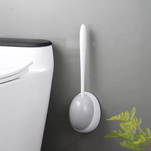 Brosse de nettoyage WC à ouverture et fermeture automatiques, brosse WC en silicone et support mural drainable, brosse WC en TPR - Product Image 5