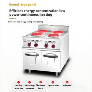 Wafflemei ticari mutfak sıcak plaka <span class=keywords><strong>4</strong></span> brülör elektrikli pişirme ocağı ile depolama dolabı 6 sıcak plaka elektrikli brülör <span class=keywords><strong>soba</strong></span> - Product Image 5