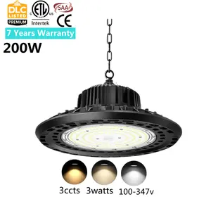 150W CCT y Watt seleccionable LED exposición iluminación DIY colores 100-347V ETL DLC SAA CE 5 años de garantía 100W 200W 240W