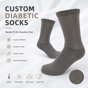 Calcetines de Lujo de Ajuste Holgado, Calcetines Diabéticos que Absorben <span class=keywords><strong>la</strong></span> Humedad para <span class=keywords><strong>Piel</strong></span> Sensible y Personas Mayores - Product Image 3