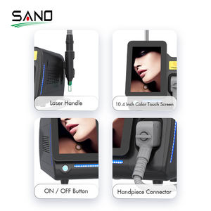 Macchina di rimozione del tatuaggio <span class=keywords><strong>Laser</strong></span> a diodi Q-Switch 2000W potenza di 755nm lunghezze d'onda 4 frequenza sistema di raffreddamento Custom UK CN di ricambio - Product Image 6