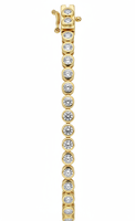 Z H Farbiges CZ Tennis-Armband Vergoldetes Messing Diamant Klassisches Geometrisches Unisex Modeschmuck Elegantes Statement-Design Großhandel