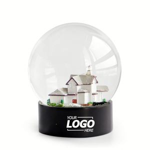 Custom Snow Globe Music <b>Box</b>, Resin Castle Souvenir Ornament with <b>LED</b> <b>Light</b> and Melody, Crystal Decorative Gift for Holidays - Product Image 1