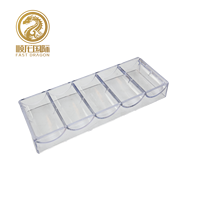 50 emplacements pour jeu de Table, Transparent et noir, pour jetons de Poker