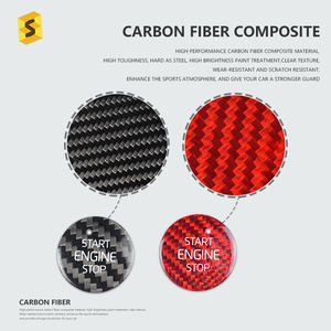 ES-N-WEW-175 <span class=keywords><strong>Accessori</strong></span> Per Interni Auto In Fibra di Carbonio Push Pulsante di Avvio Per <span class=keywords><strong>VOLVO</strong></span> Altri <span class=keywords><strong>Accessori</strong></span> Per Interni - Product Image 3