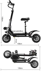 Trottinette électrique 52V 60V avec siège, deux roues larges, vitesse rapide 3200-3600, trottinette Y10, trottinette à deux roues 3600 - Product Image 2