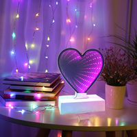 Gran oferta túnel inteligente Led Luz de pared espejo 3D espejo neón signo efecto extendido acrílico espejo Miroir Spiegel Espejo