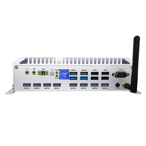 Ordenador industrial integrado sin ventilador de la mini caja de la PC I3/i5/<span class=keywords><strong>i7</strong></span> opcional 2LAN 6COM 16xUSB/12xUSB3.0 - Product Image 1