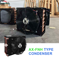 Unité de condensation compacte d'occasion en alliage d'aluminium avec compresseur, serpentin refroidi par air, ventilateurs, refroidisseur, échangeur de chaleur pour la réfrigération