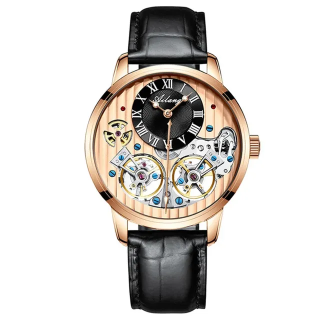 AILANG 8821 Men Business Automatic Mechanical Wristwatch With Box Stainless Steel Watches Luxury Watch Brands for Boss