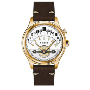 Montre Minimaliste Unique <span class=keywords><strong>et</strong></span> Originale, Design Simple <span class=keywords><strong>et</strong></span> Élégant, Mouvement Boîte à Engrenages, Montre à Heure Irrégulière, Bracelet en Cuir Souple, Montre Boîte à Engrenages - Product Image 3