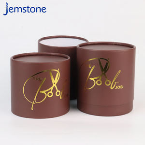 Vente chaude Personnalisé Kraft Artisanat Cylindre Papier Tube Couvercle D'emballage Divers Boîte De Papier Recyclable Vanishing Impression Manipulation - Product Image 4