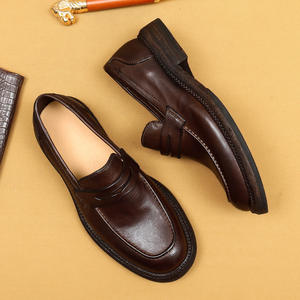 Zapatos Oxford Casuales de Lujo con Puntera Cuadrada y Costura Goodyear, Transpirables, para Hombre Británico, de Cuero Genuino, Antideslizantes - Product Image 2