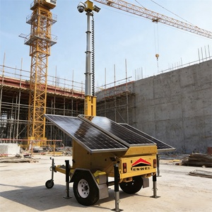 Remolque de Vigilancia con Paneles Solares Portátiles y Cámara de Seguridad <span class=keywords><strong>Solar</strong></span> para Monitoreo de Centros Logísticos - Product Image 5