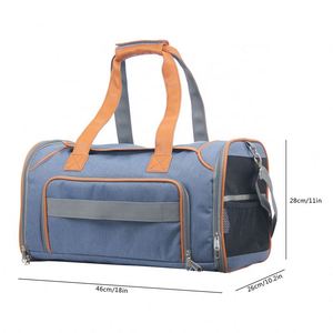 Wholesale ODM Foldable Pet Travel <b>Bag</b> Soft <b>Sided</b> Carrier for <b>Small</b> Medium Cats Dogs - Product Image 6