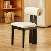Fauteuil de salle à manger ergonomique moderne et contemporain de style nordique avec dossier en bois de chêne durable pour la maison, le bureau et les salles à manger