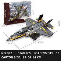 Modelo de Avión de Combate F-35B Lightning II, Bloques de Construcción DIY, Juguete de Construcción de Plástico ABS, Juguete Militar para Mayores de 14 Años, Unisex