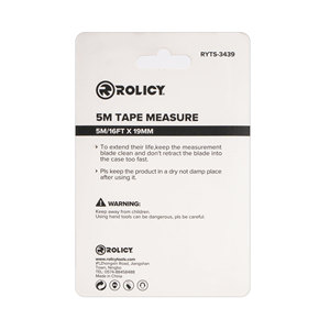 <span class=keywords><strong>Cinta</strong></span> Métrica Retráctil de 5M/16FT, Fácil de Leer, con Bloqueo Automático, Ideal para Construcción y Contratistas, Venta Directa de Fábrica - Product Image 2
