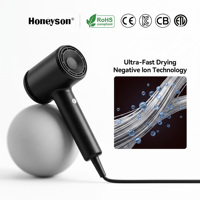 Sèche-cheveux professionnel pour hôtel, électrique, 110000 tr/min, haute vitesse, ionique, 1800W, compact, moteur AC, 2 vitesses/2 températures, RV