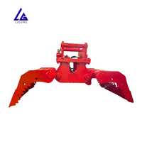 Grappin de tri non rotatif pour excavatrice, livraison rapide, conforme CE, prêt à être expédié, hydraulique, robuste, pour le tri des déchets C&D