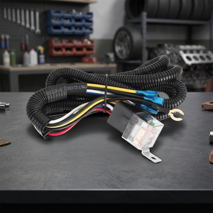 Faisceau de câblage de relais de klaxon OEM |   Kit de câblage universel pour klaxon de voiture avec relais, fusible et connecteurs robustes - Product Image 2
