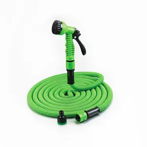 16mm green color garden hose car washing and garden irrigation Flexible Pvc And Rubber Garden Water Hose