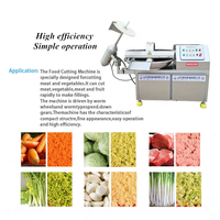 Hachoir-mélangeur industriel à grande vitesse en acier inoxydable 304 pour la transformation alimentaire (saucisses, boulettes de viande et pâtés)
