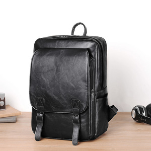 Men's <b>Backpack</b> Genuine Leather 20L Anti Theft Business Travel Laptop Bag - Product Image 2