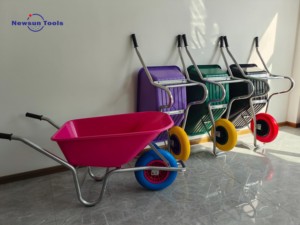 NS Factory Promotion Chariot à roues anti-crevaison <span class=keywords><strong>110L</strong></span>, capacité 250KG, robuste pour le bâtiment, avec pneus pleins, chariot de jardin et de cour - Product Image 6