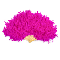Usine vente chaude dinde Chandelle plume main ventilateur ventre danse bar performance accessoires de mariage